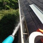 Clean and clear gutters and downspouts