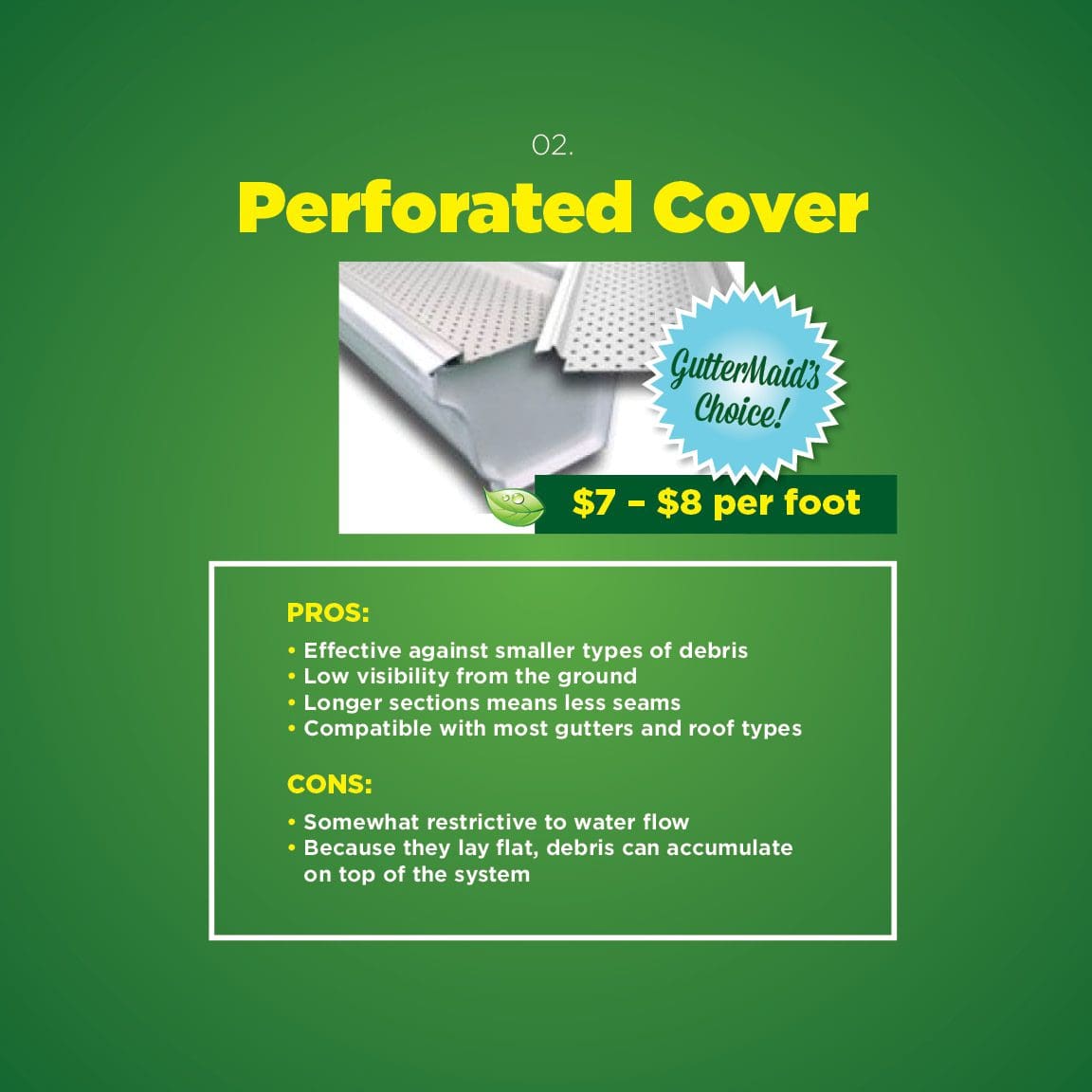 Perforated covers pros and cons